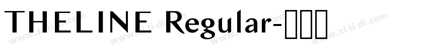 THELINE Regular字体转换